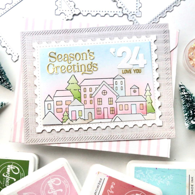 Essentials: Nested Rectangles Diagonal Stitch die