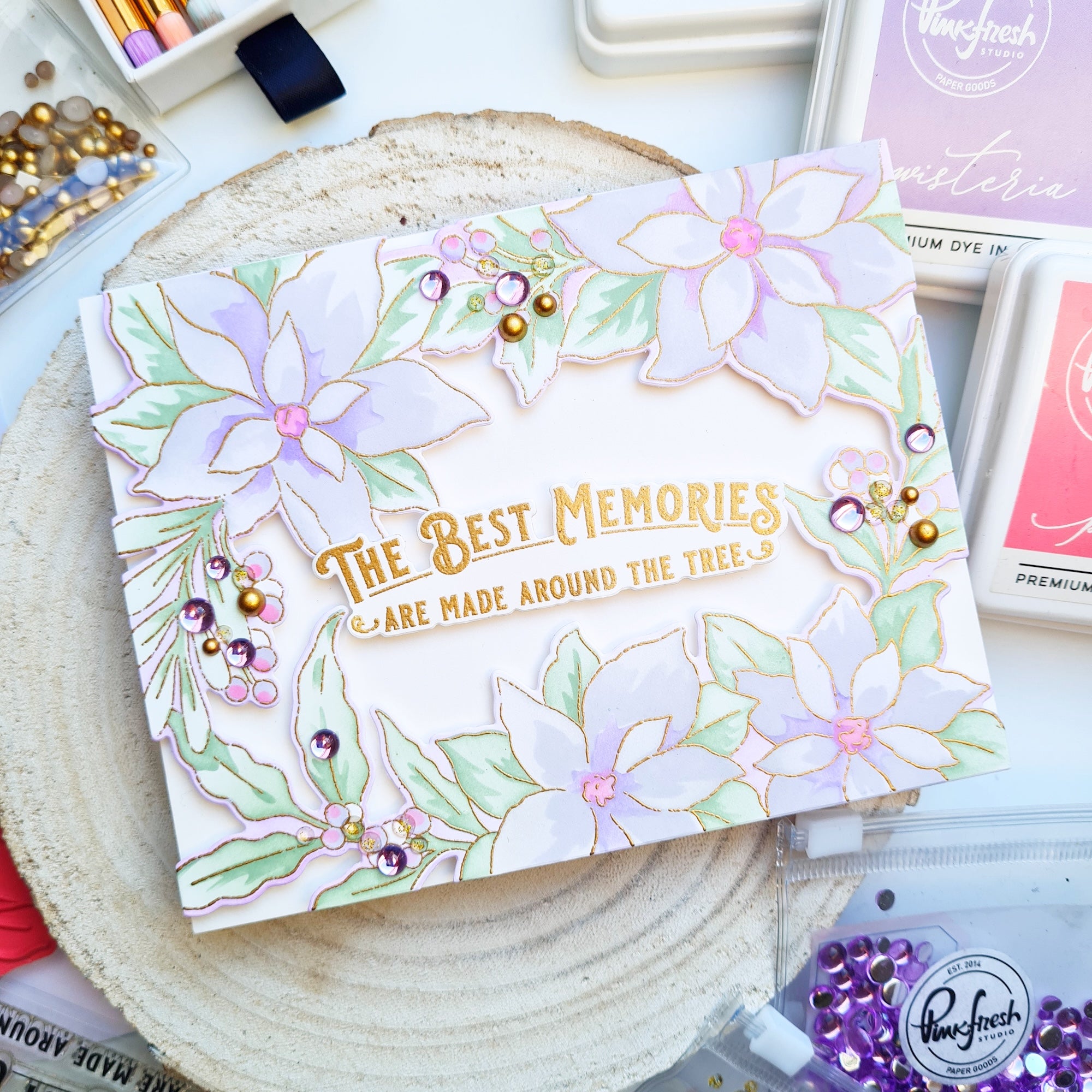 Poinsettia Frame die – Pinkfresh Studio
