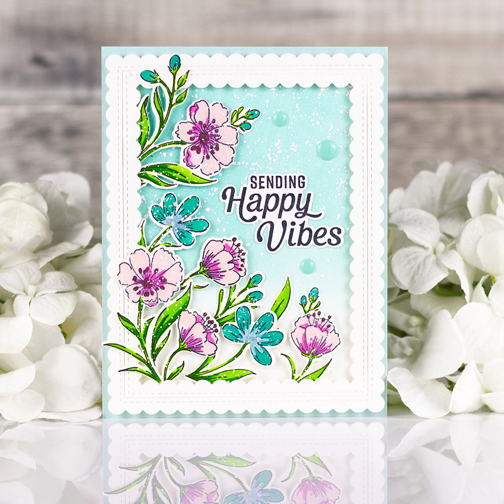 Breezy Blossoms cling stamp – Pinkfresh Studio Breezy Blossoms cling stamp – Pinkfresh Studio