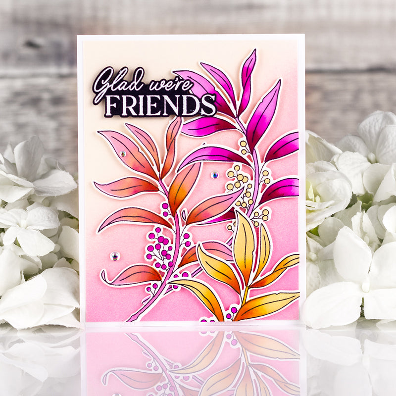 Grateful Greenery stamp