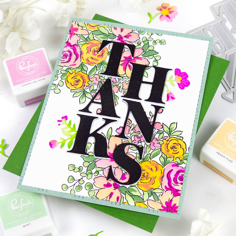 Bloom of Thanks stencil