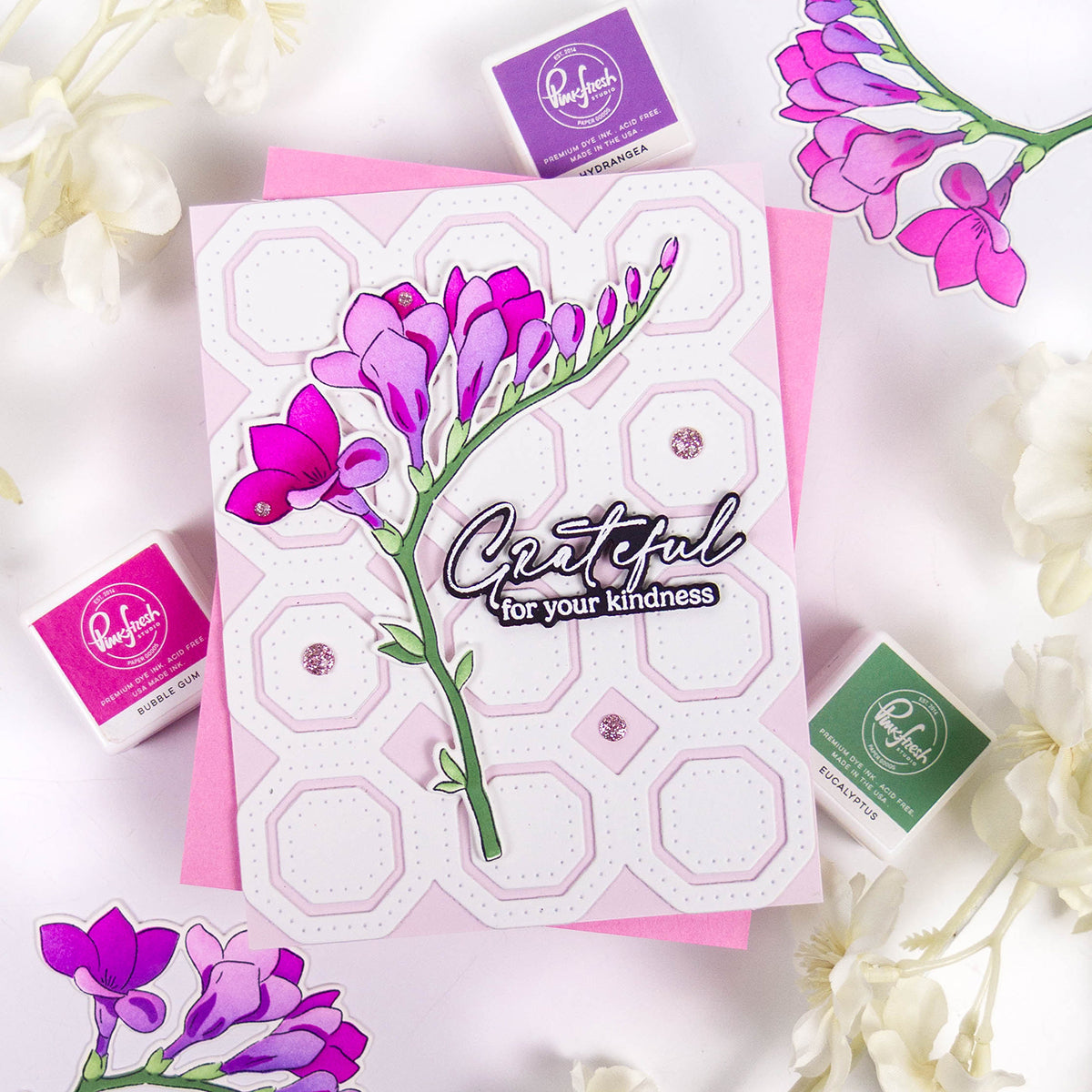 Freesia Flourish stamp