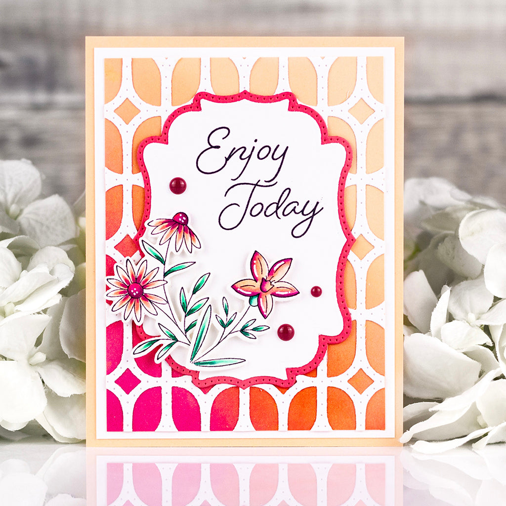 Print Shop: Modern Botanicals cling stamp