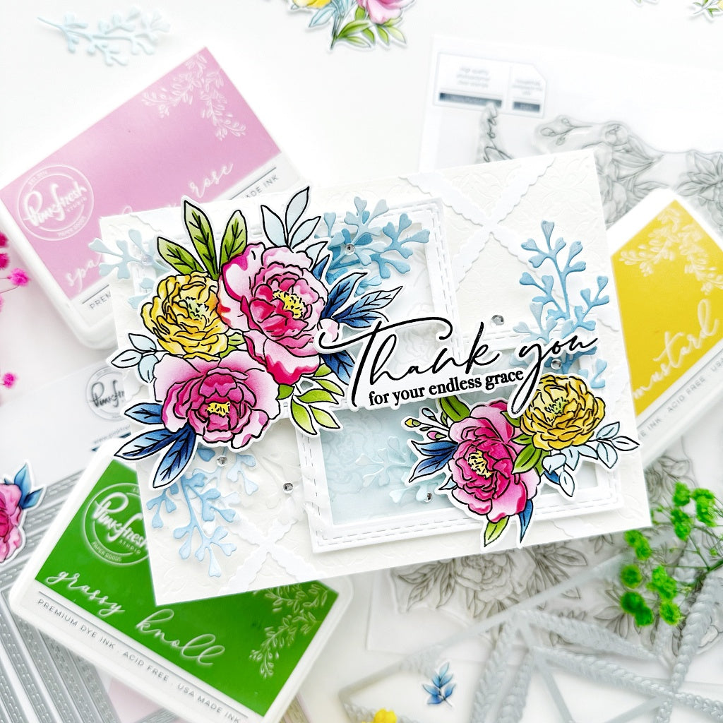 Peony Perfection stamp