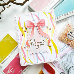 Ribbon Cascade stencil