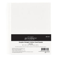 Porcelain Double Weight BetterPress A2 Cotton Card Panels