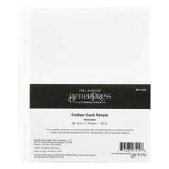 Porcelain BetterPress Cotton 8-1/2 x 11" Sheets