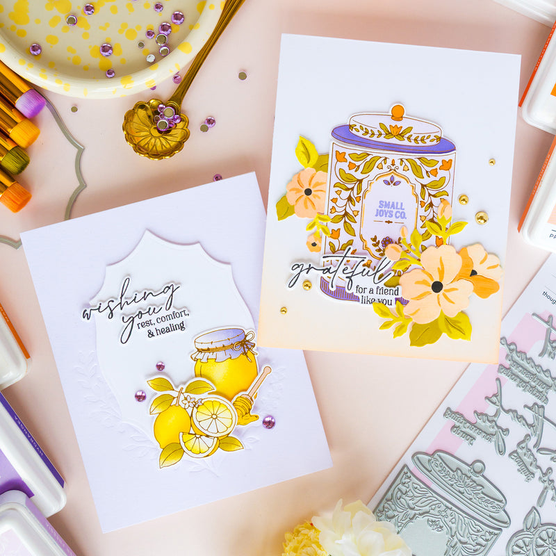 Steeped in Comfort stamp