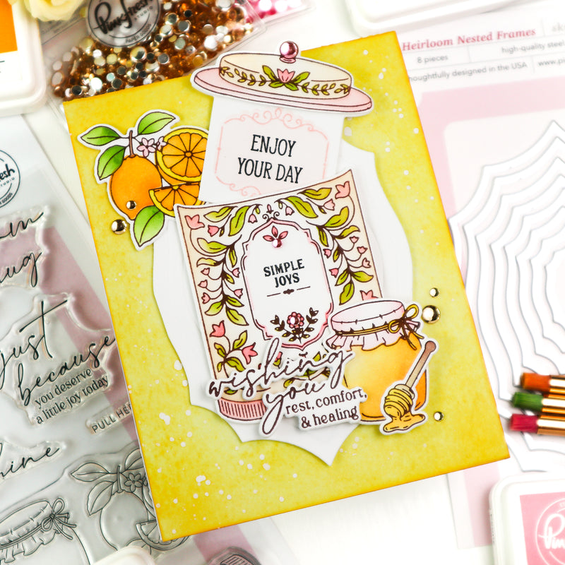 Steeped in Comfort stamp