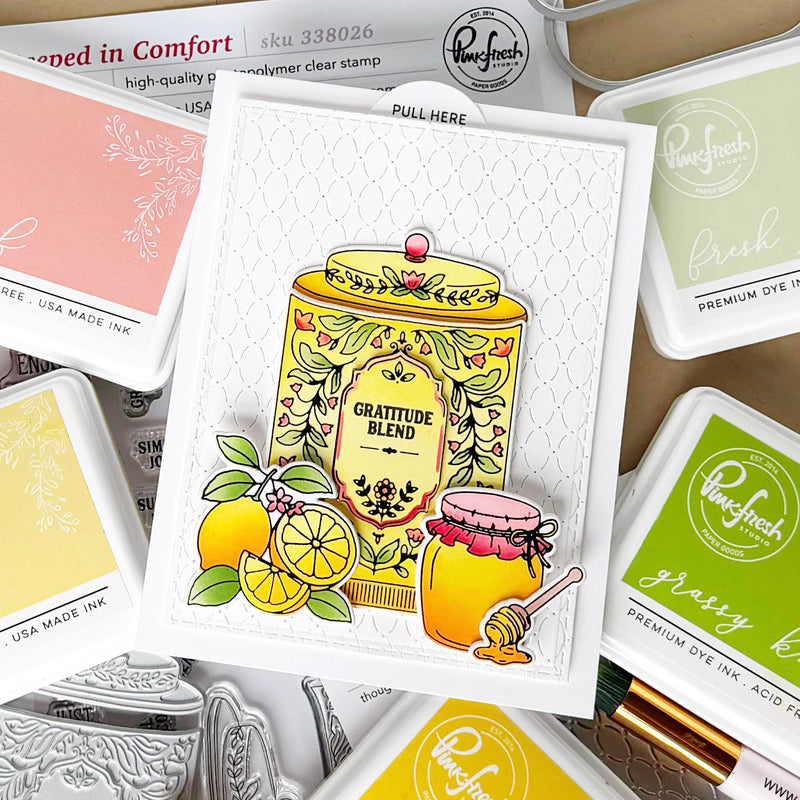 Steeped in Comfort stamp
