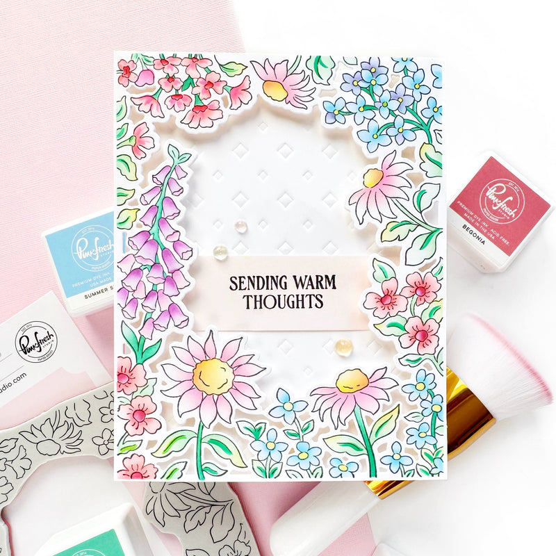 Sunlit Garden cling stamp