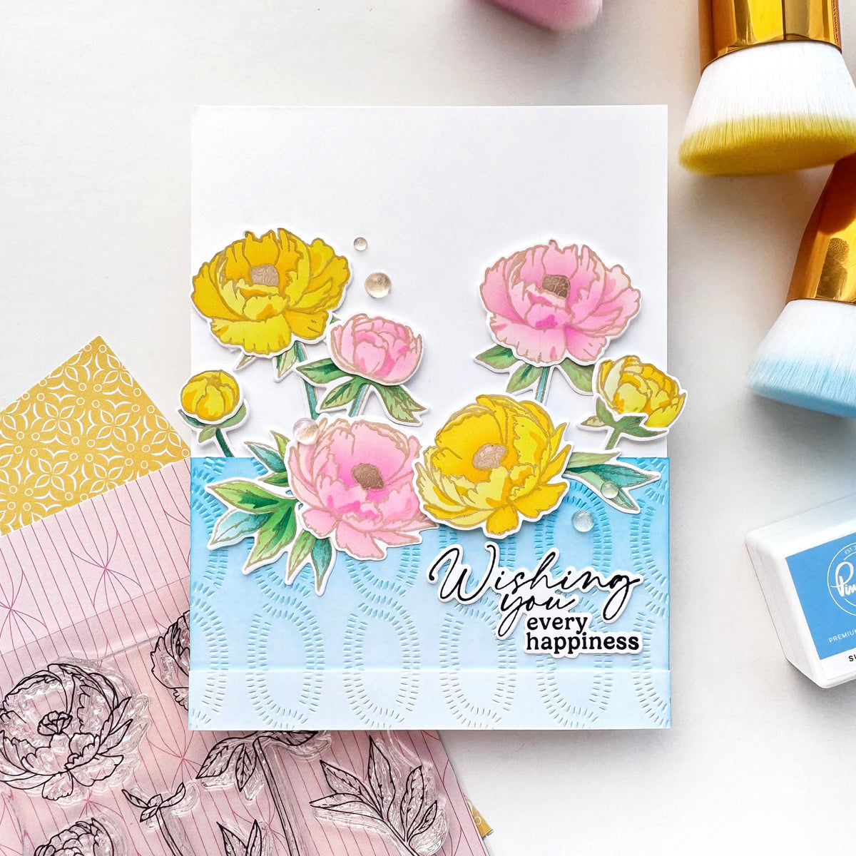Blushing Blooms stamp