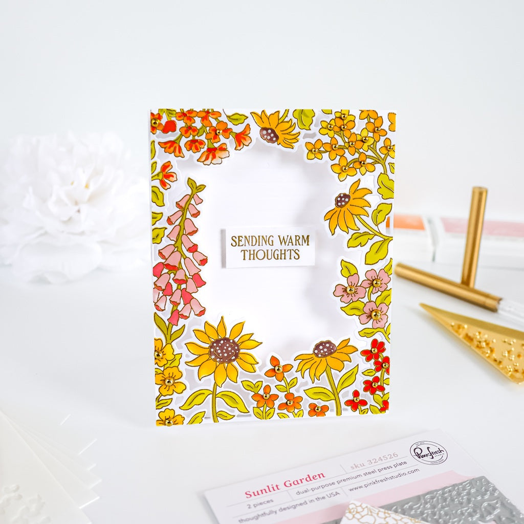Sunlit Garden cling stamp