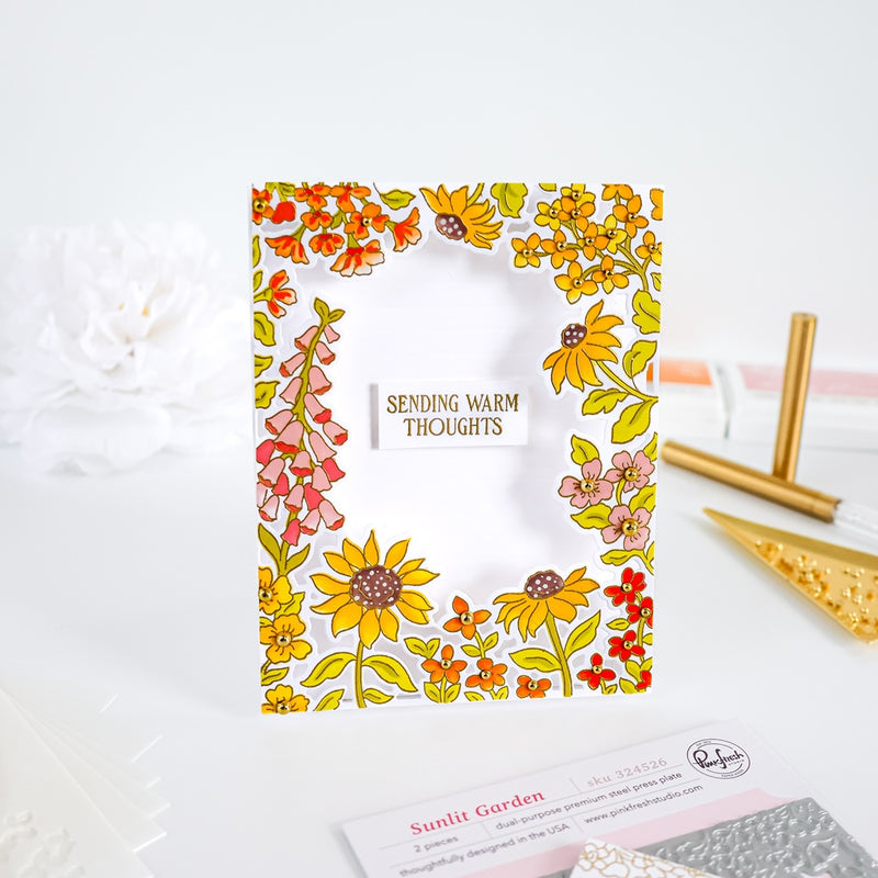 Sunlit Garden cling stamp