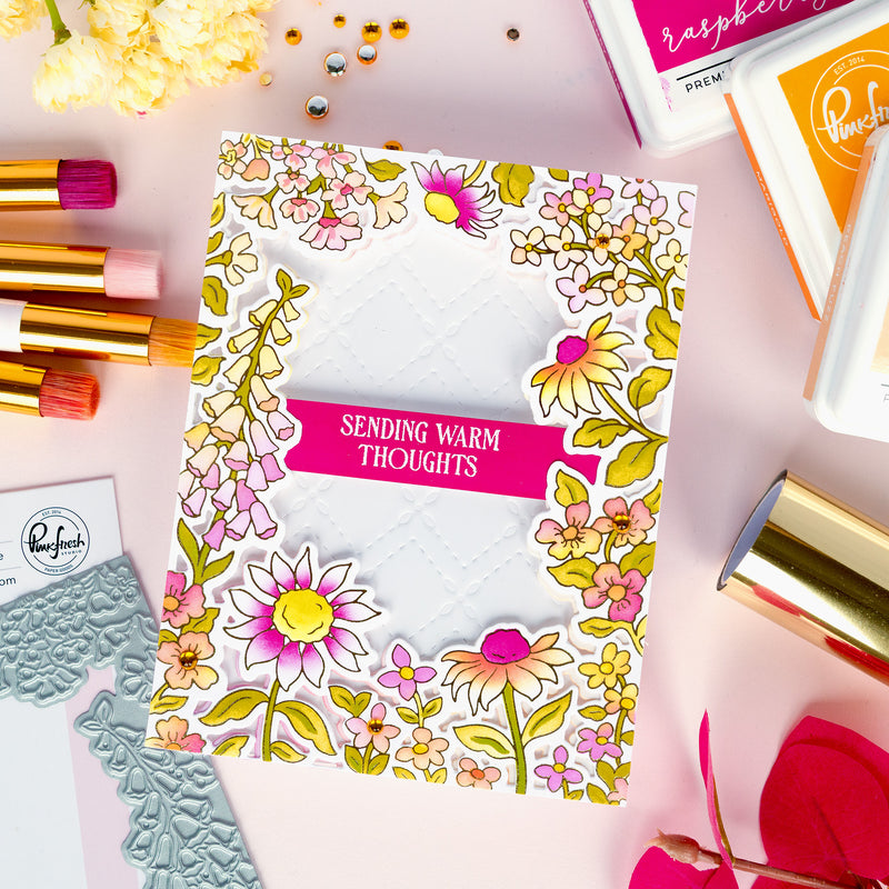 Sunlit Garden cling stamp