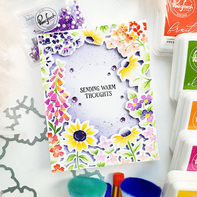 Sunlit Garden cling stamp