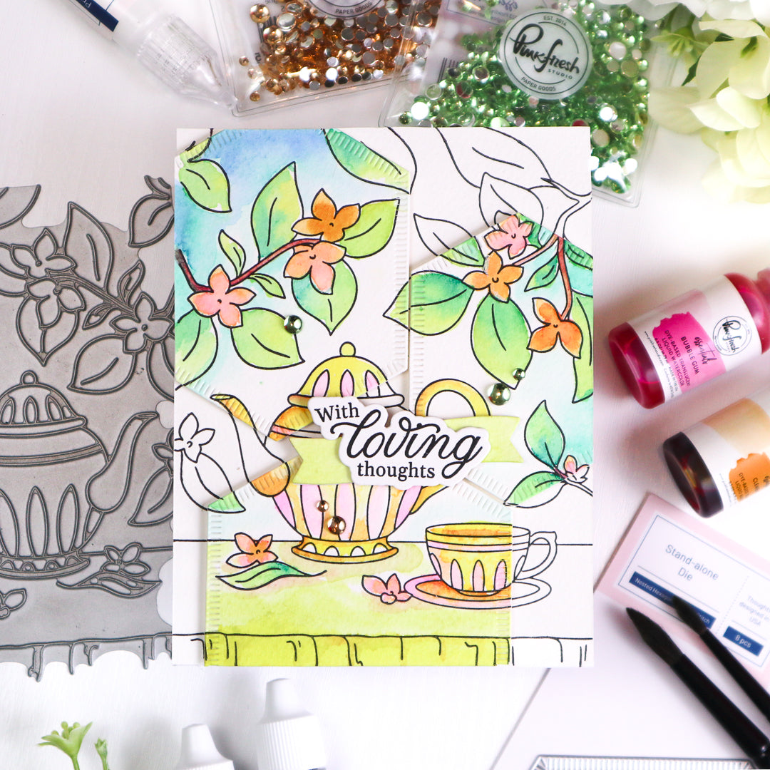 Essentials: Nested Hexagons Blanket Stitched die – Pinkfresh Studio