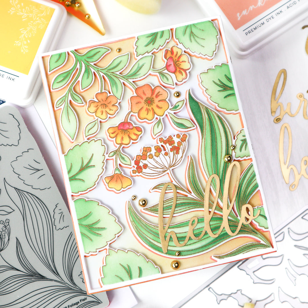 Foliage Flair cling stamp – Pinkfresh Studio