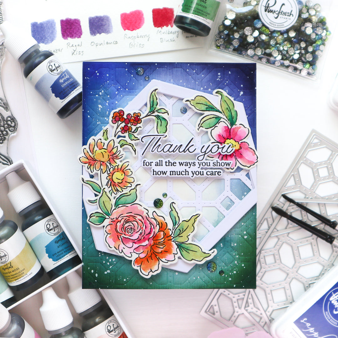 Artsy Floral stamp – Pinkfresh Studio