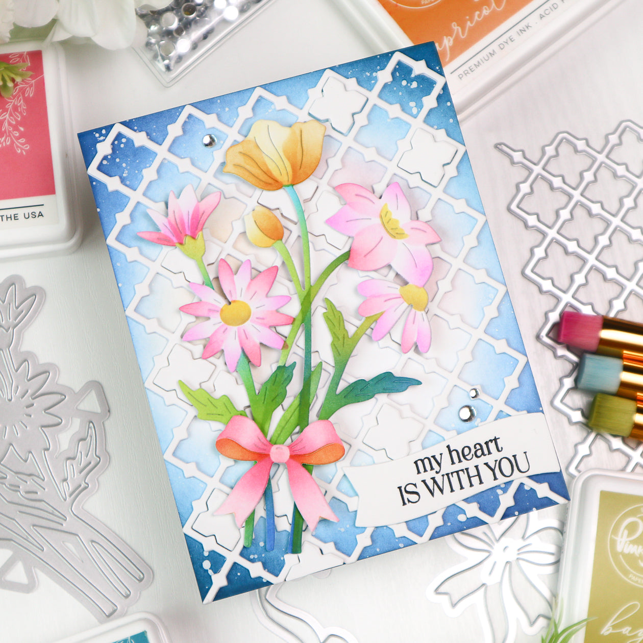 Wildflower Elegance die – Pinkfresh Studio