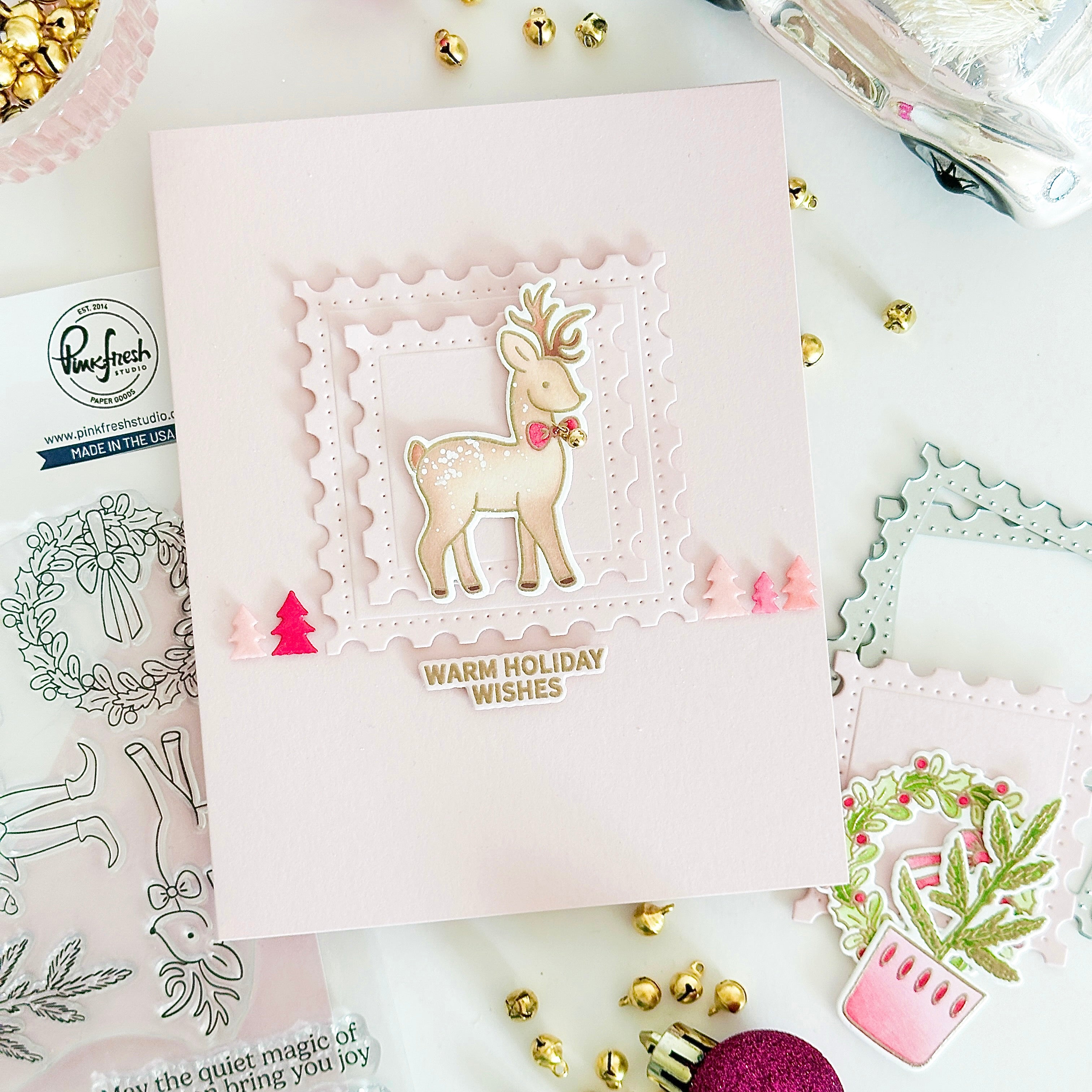 Essentials: Dotted Postage Square die – Pinkfresh Studio