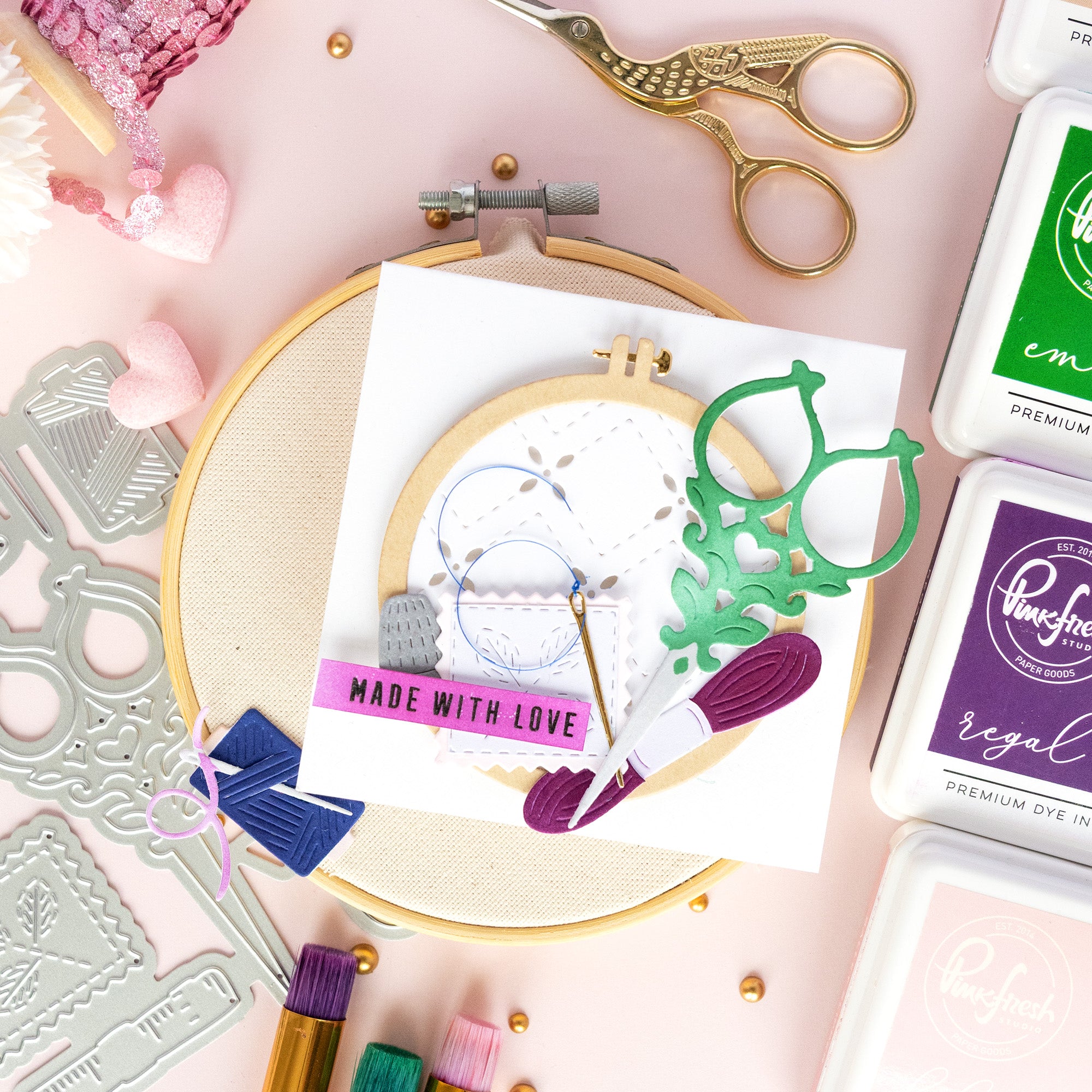 Embroidery Hoops die – Pinkfresh Studio