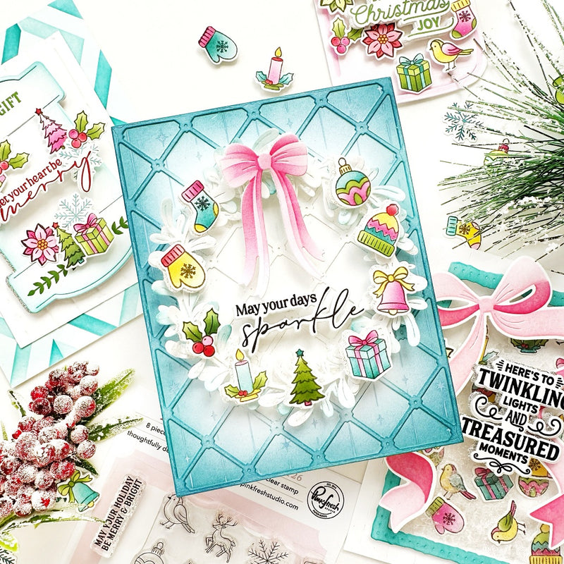 Tied with Cheer die & stencil bundle
