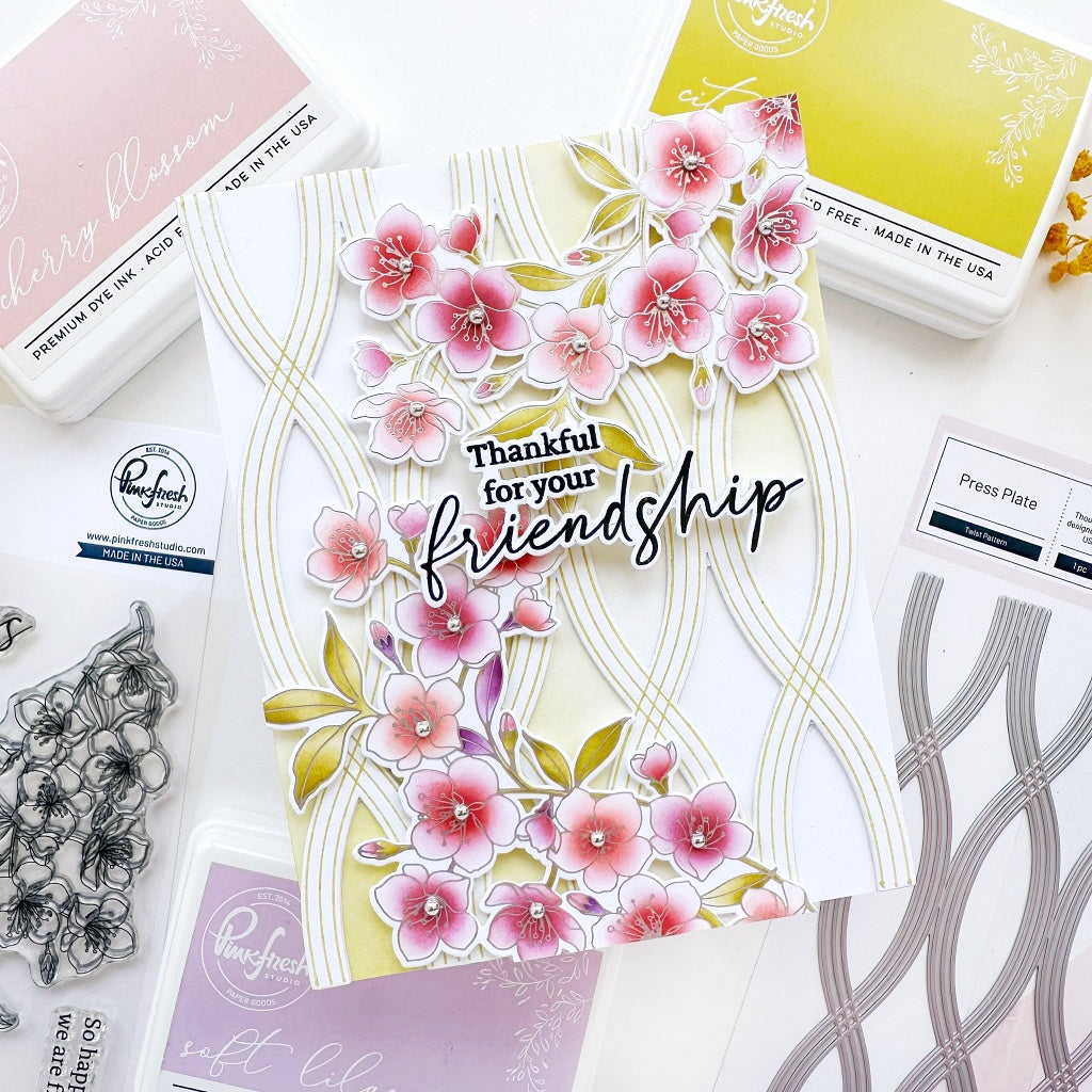 Twist Pattern press plate – Pinkfresh Studio