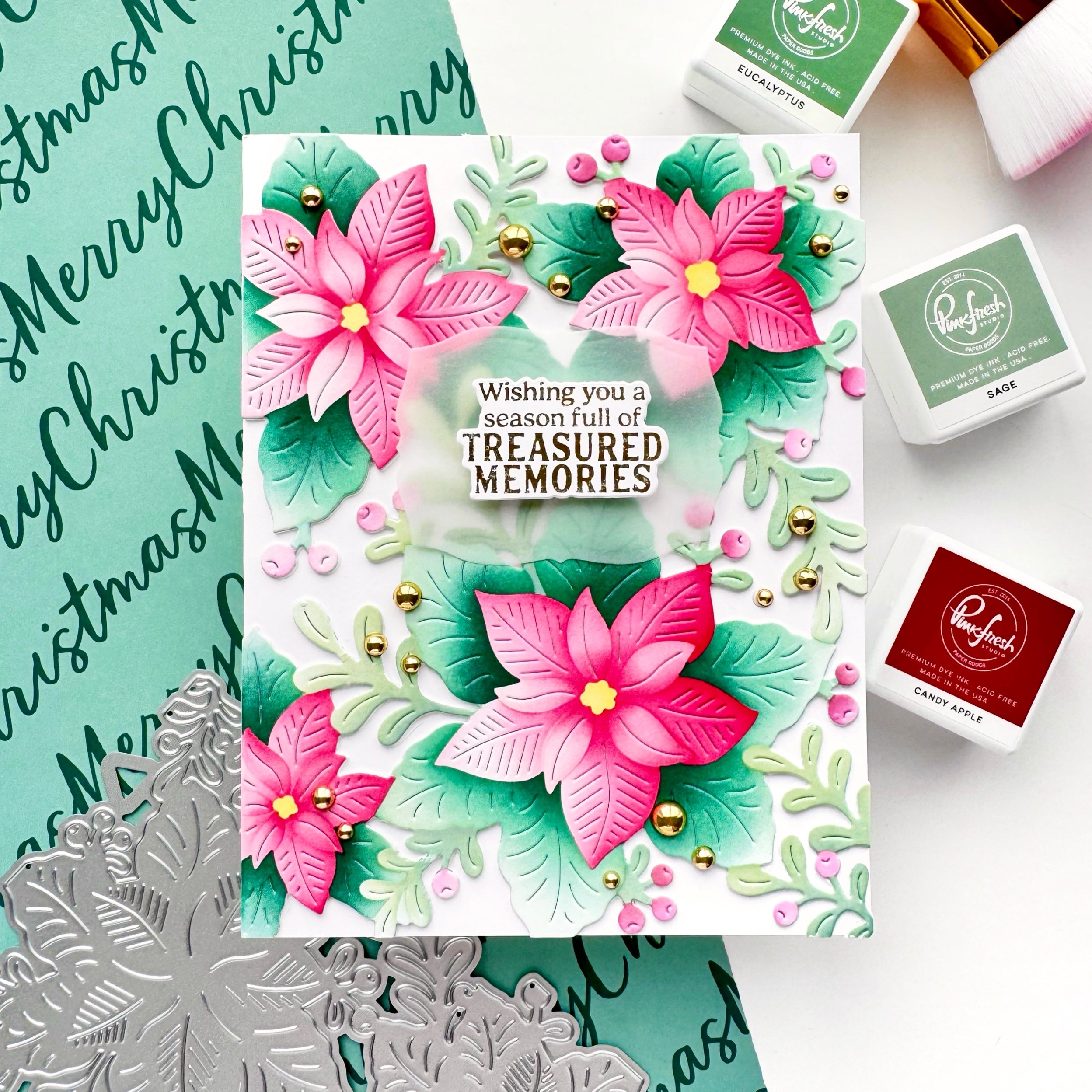 Whispers of Poinsettia die – Pinkfresh Studio