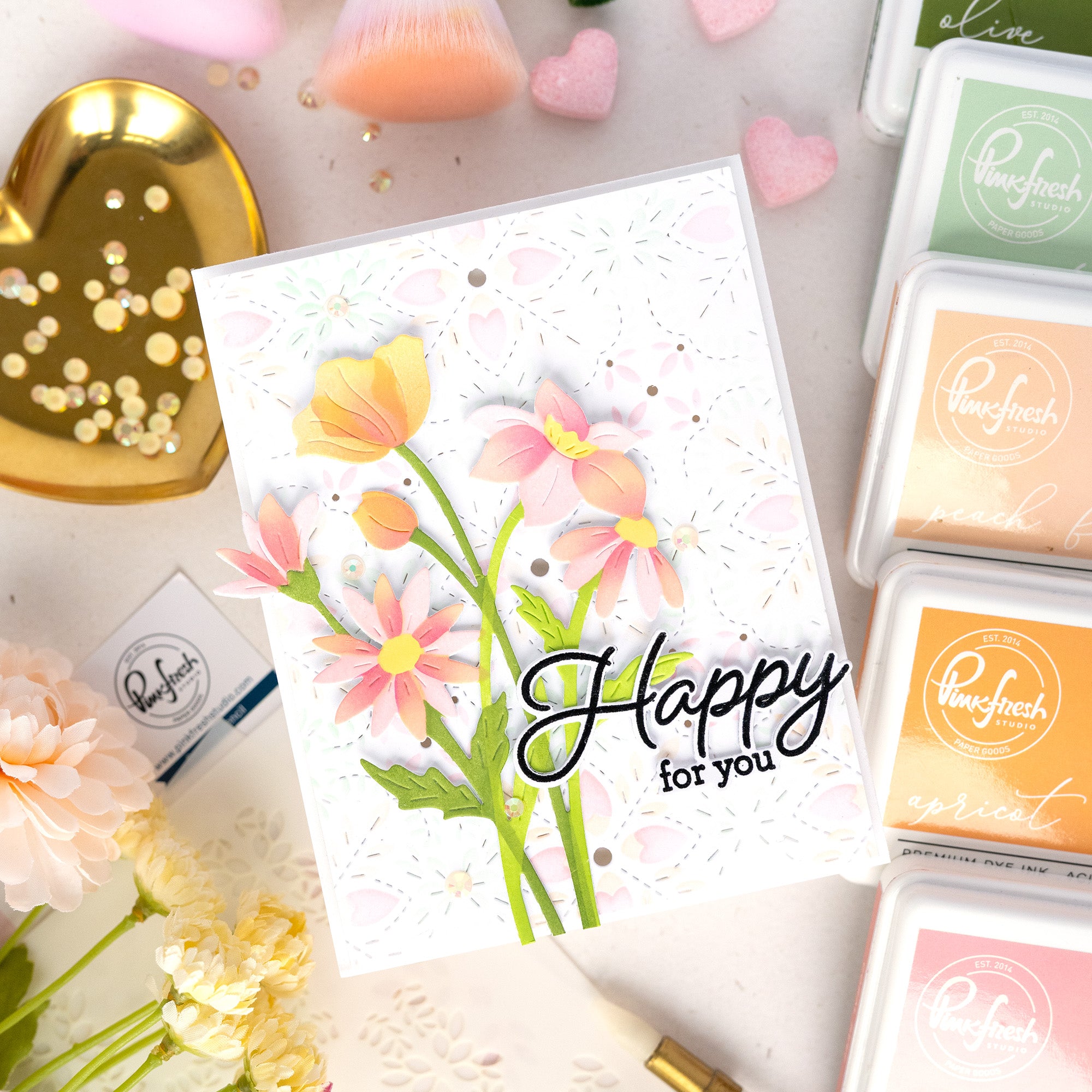 Wildflower Elegance die – Pinkfresh Studio
