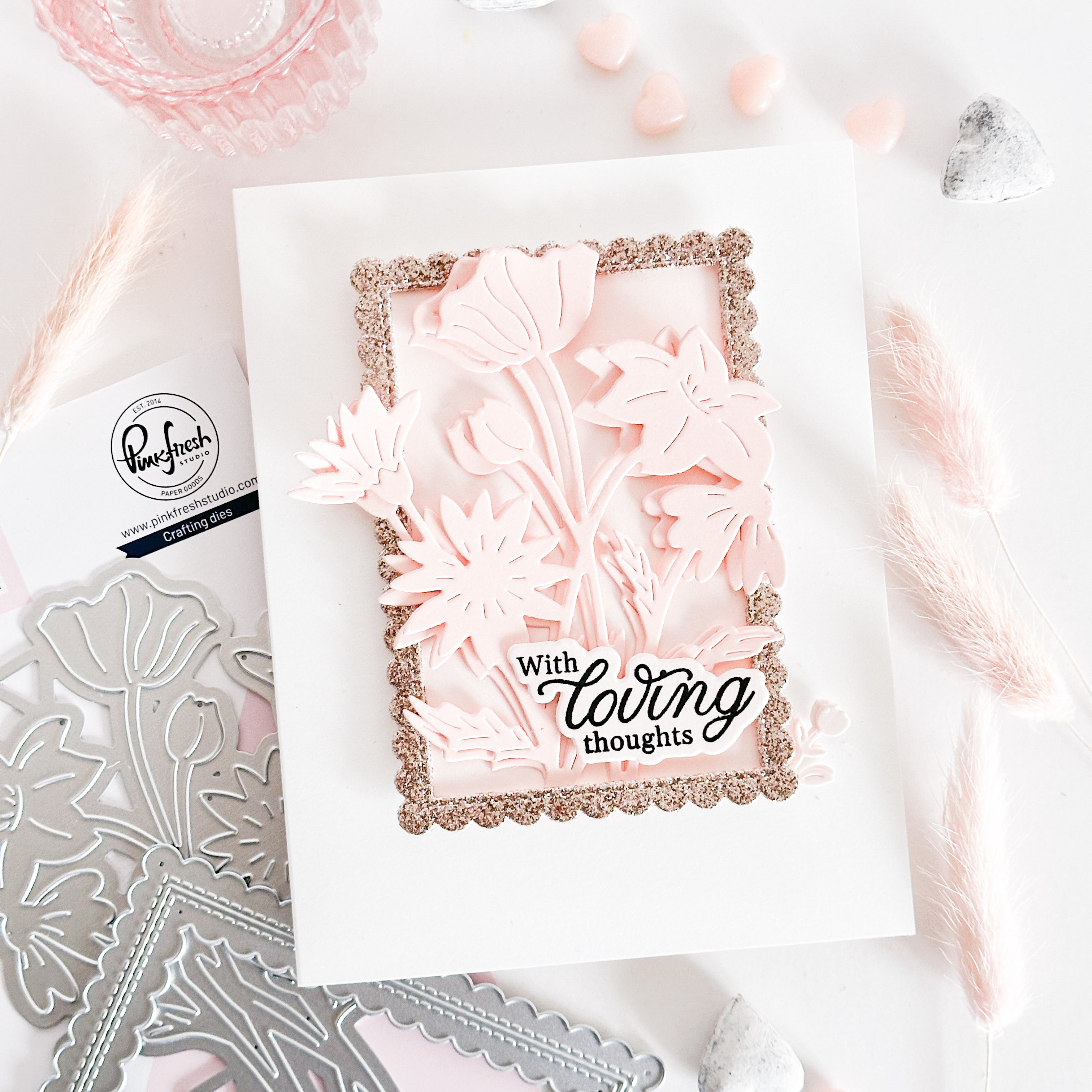 Wildflower Elegance die – Pinkfresh Studio