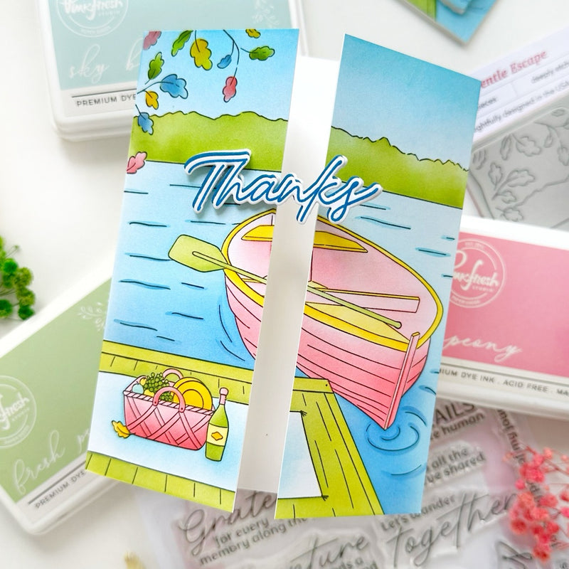 Gentle Escape cling stamp