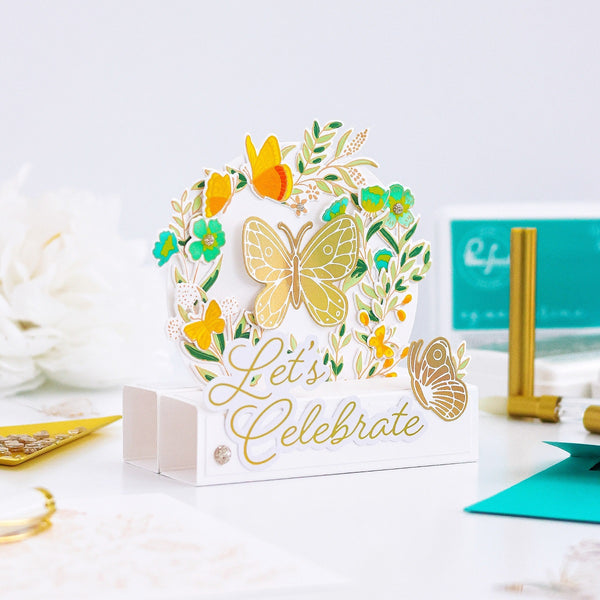 Butterfly Garden stamp Pinkfresh Studio