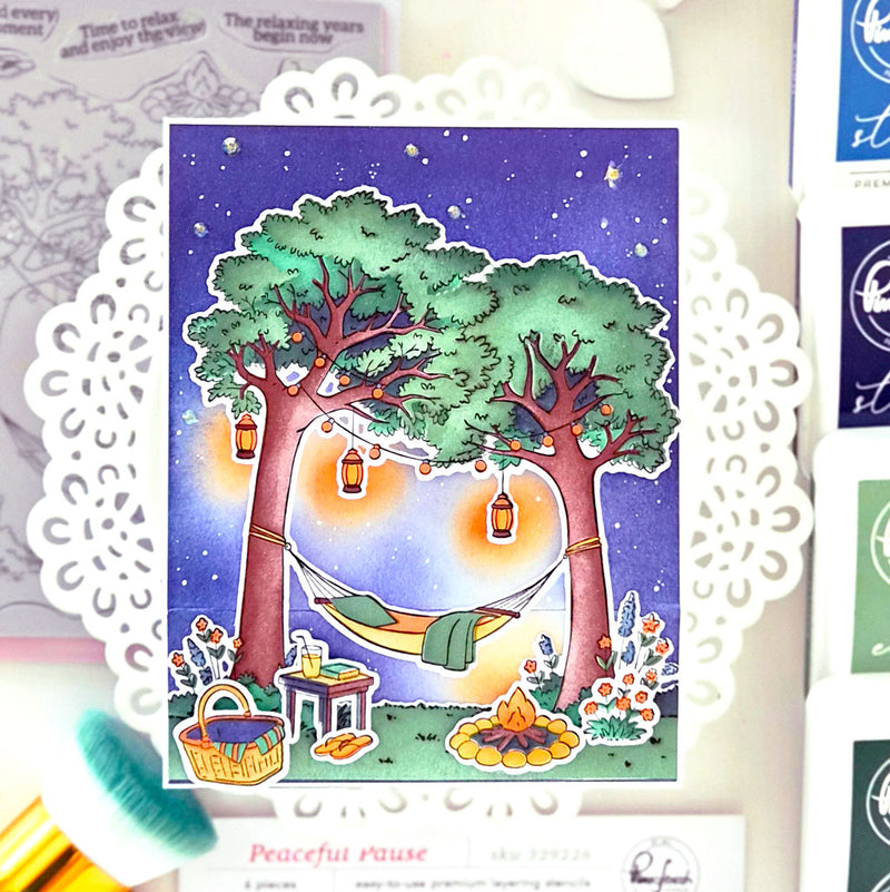 Peaceful Pause cling stamp