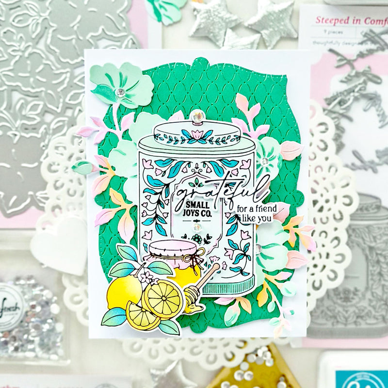 Steeped in Comfort stamp
