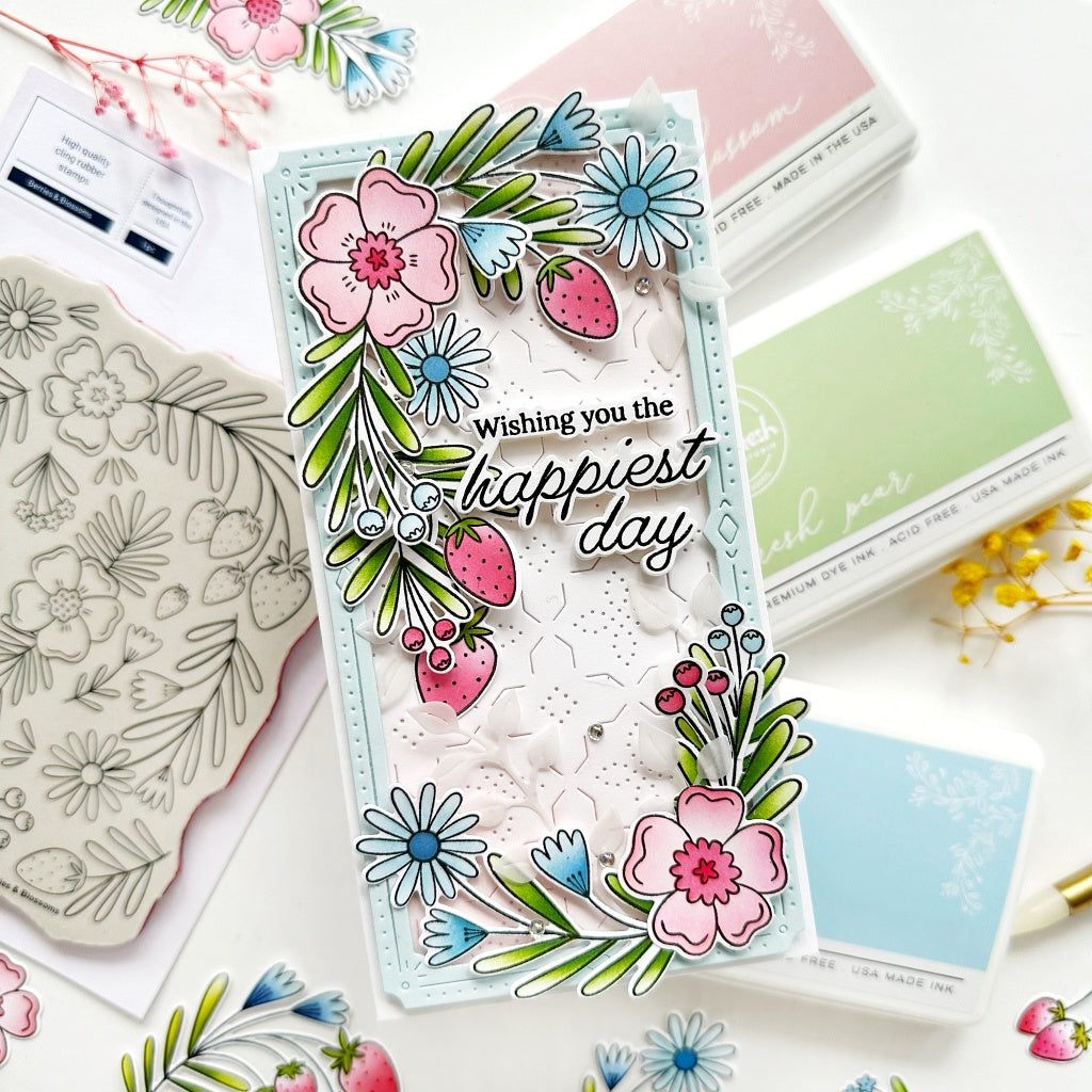 Berries & Blossoms die – Pinkfresh Studio