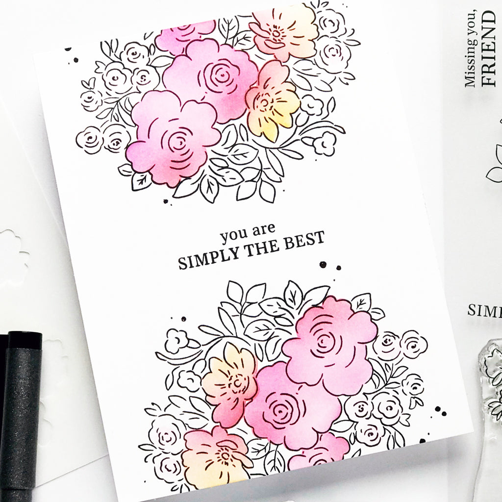 Blooming Grace stencil