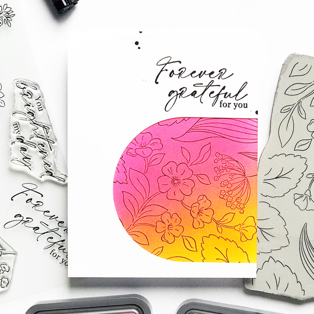 Foliage Flair cling stamp