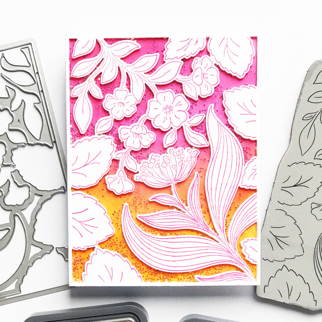 スタイリング剤 61705Floral Floral*2 Foliage Flair cling stamp
