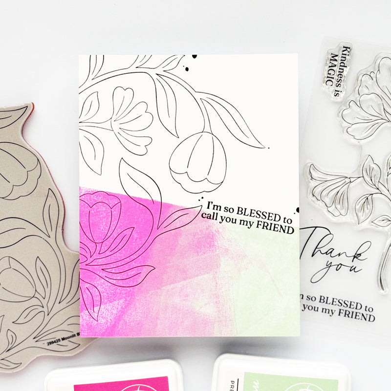Moonlit Blooms cling stamp