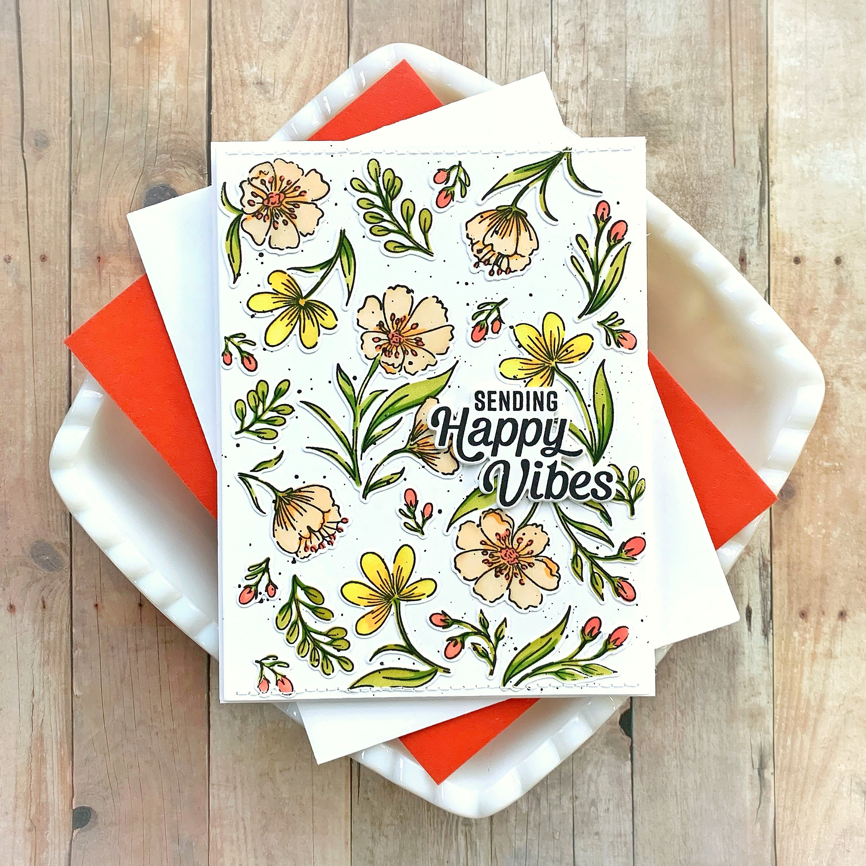 Breezy Blossoms cling stamp – Pinkfresh Studio