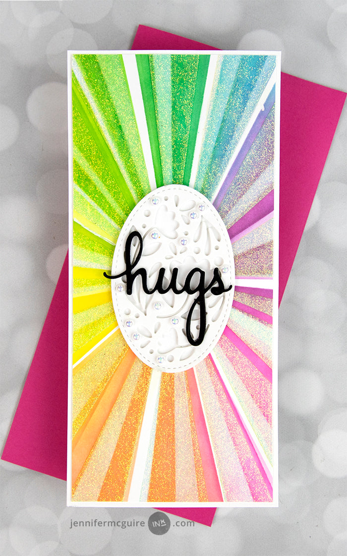 Slimline Layered Starburst layering stencil set