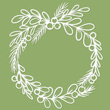 Holiday wreath cut file