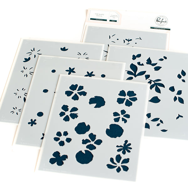 Mixed Blooms stencil