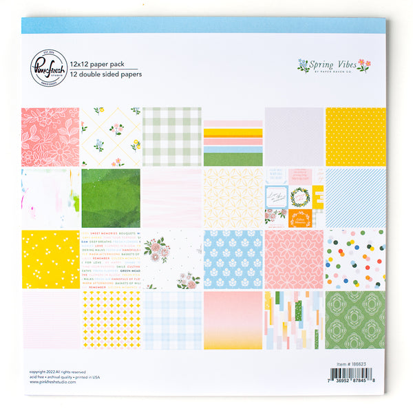 Spring Vibes: 12 x 12 Paper Pack