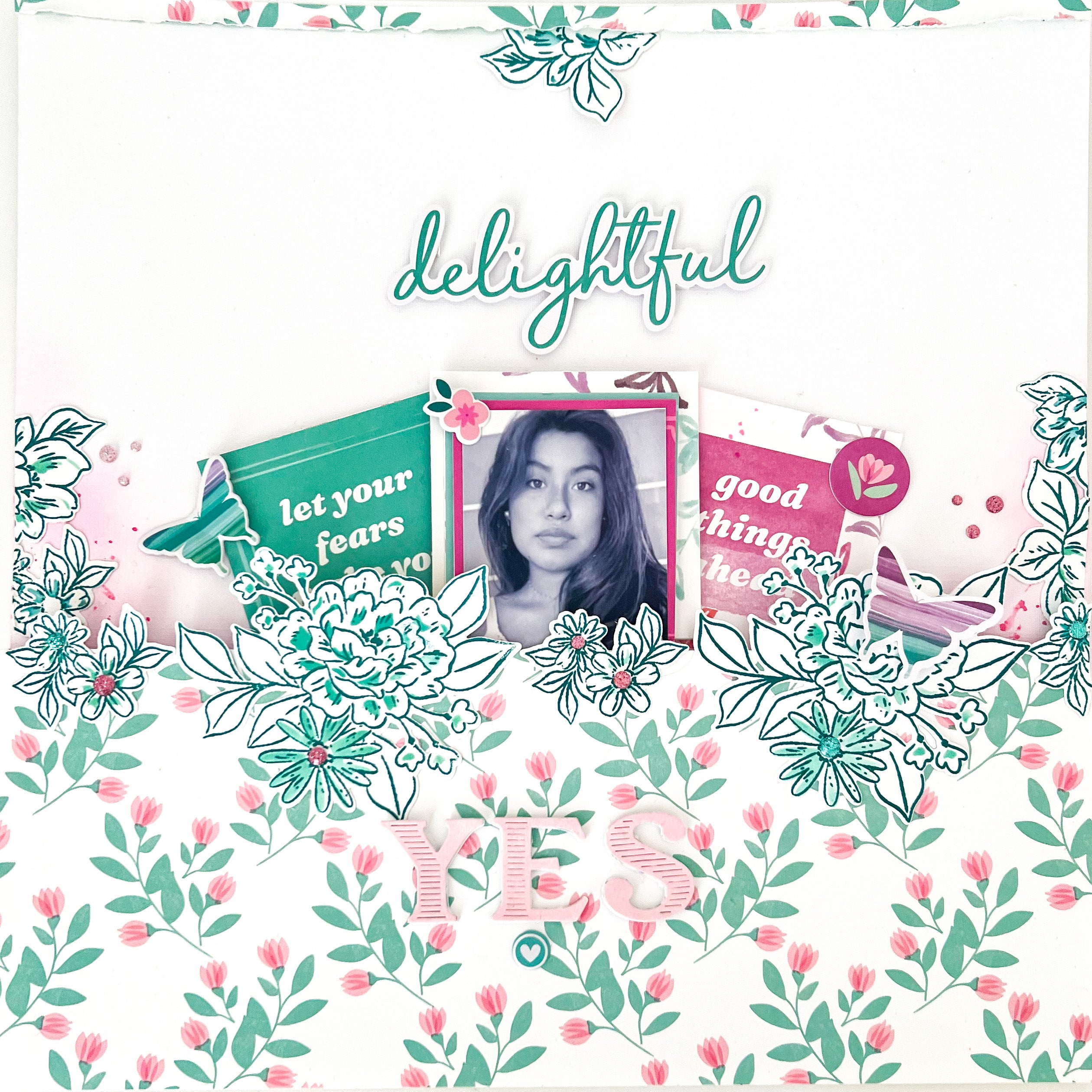 Dreamy Florals stencil
