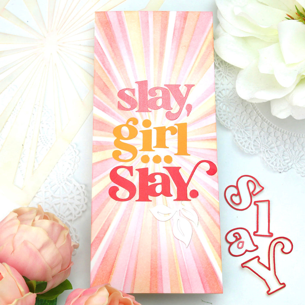Slimline Layered Starburst layering stencil set