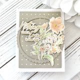 With Sympathy hot foil