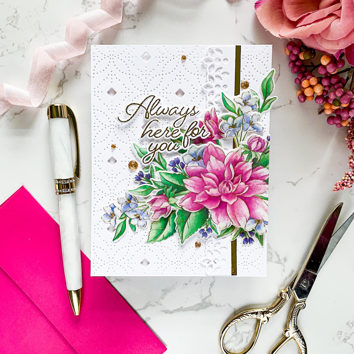 Artistic Dahlia washi