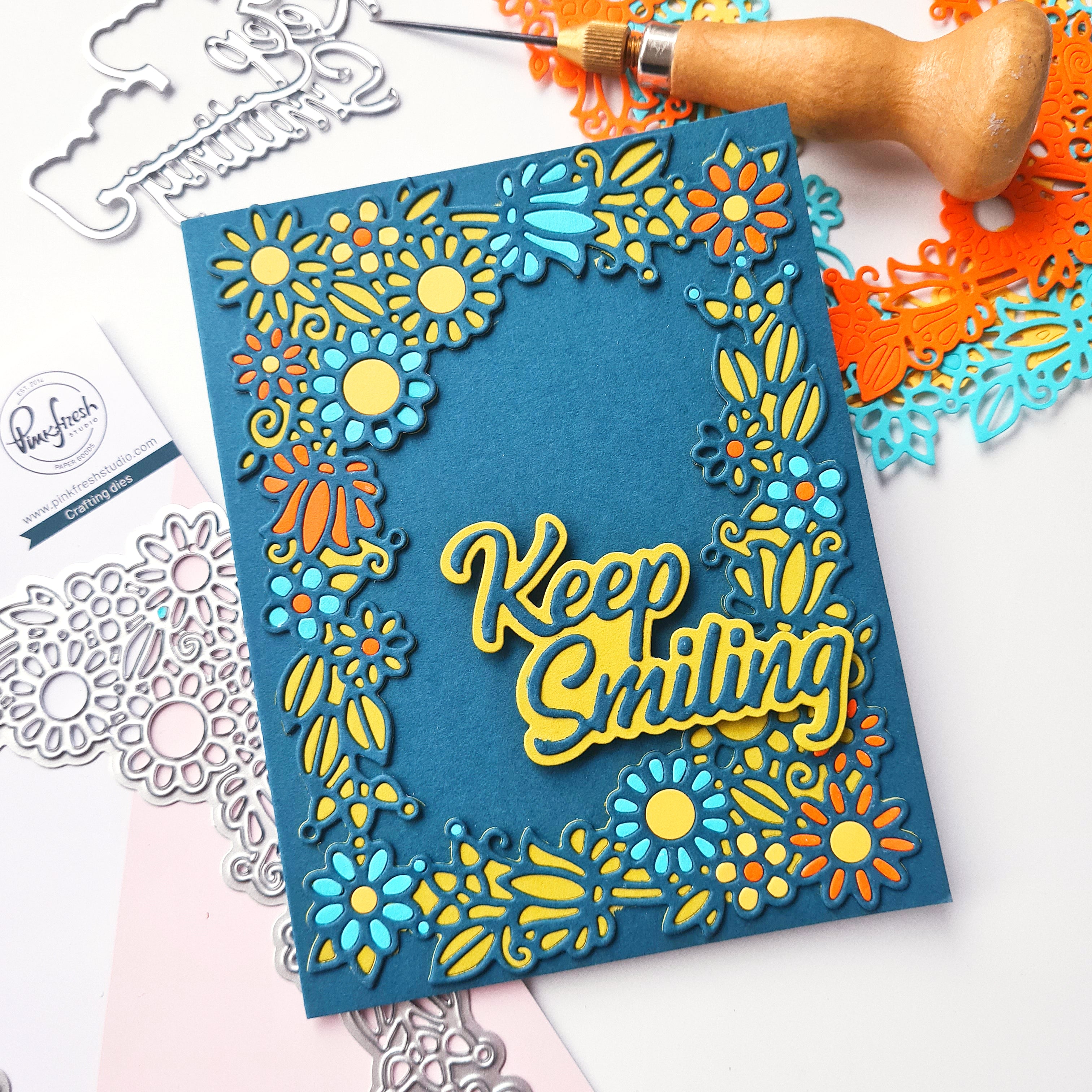 Floral Outline Frame die – Pinkfresh Studio